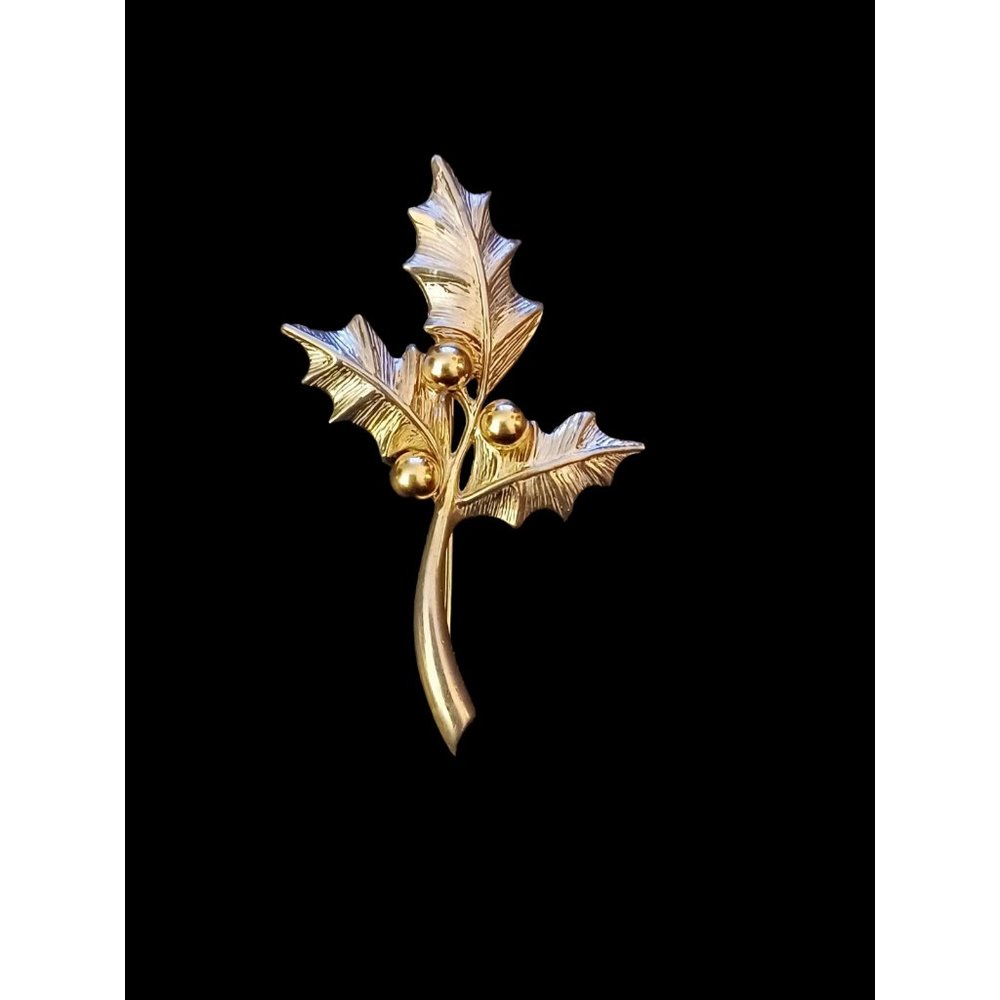 B.A. Ballou Vintage 925 Sterling Silver And 14k Brooch Pin Silver Yellow Gold